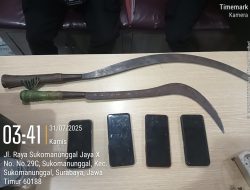 Kanit Reskrim Polsek Sukomanunggal Gulung Komplotan Gangster di Simo gunung Barat