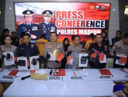 Polres Madiun Berhasil Bongkar Jaringan Narkoba, 4 Tersangka dan 1,1 Kg Sabu Disita