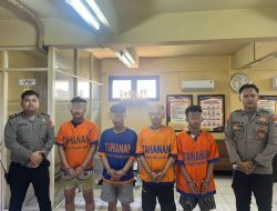 Polres Pelabuhan Tanjung Perak Tangkap Komplotan Curas Bersenjata Tajam di Jalan Gula Surabaya