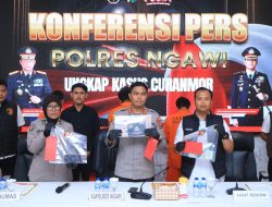 Kurang dari 24 Jam, Polres Ngawi Berhasil Ungkap Kasus Curanmor 17 TKP Lintas Provinsi
