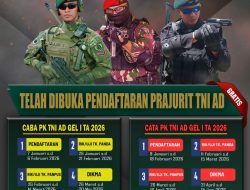 Pendaftaran Prajurit TNI AD