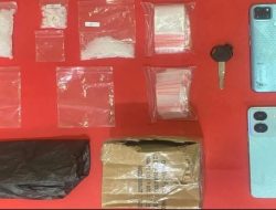 Polres Mojokerto Amankan Dua Tersangka Pengedar Sabu Senilai 126 juta Disita