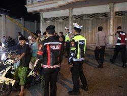 Jaga Kamtibmas, Polres Bangkalan Bubarkan Kerumunan Warga Hendak Balap Liar