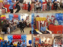 Pesta Ulang Tahun Azzam Ke 7 Tahun Putra Bapak Andik Pratama Pimpinan Redaksi Media Berita 9, Meriah di KFC Manyar