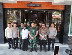 Dampingi Pangdam V/Brawijaya, Kapolres Kediri Dukung Yonif Teritorial untuk Stabilitas dan Kesejahteraan Warga