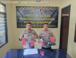 Polsek Semampir Berhasil Ungkap Kasus Spesialis Pembobol Ruko dan Rumah Kosong Berhasil Diringkus