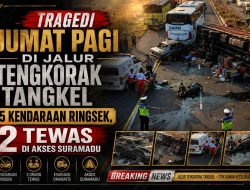 Jalur Tangkel Bangkalan Madura Auto-Merayap, 5 Kendaraan Ringsek, 2 Tewas dan Arus Suramadu Tersendat